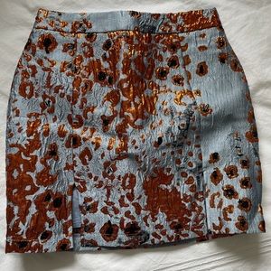 Brocade high waisted skirt